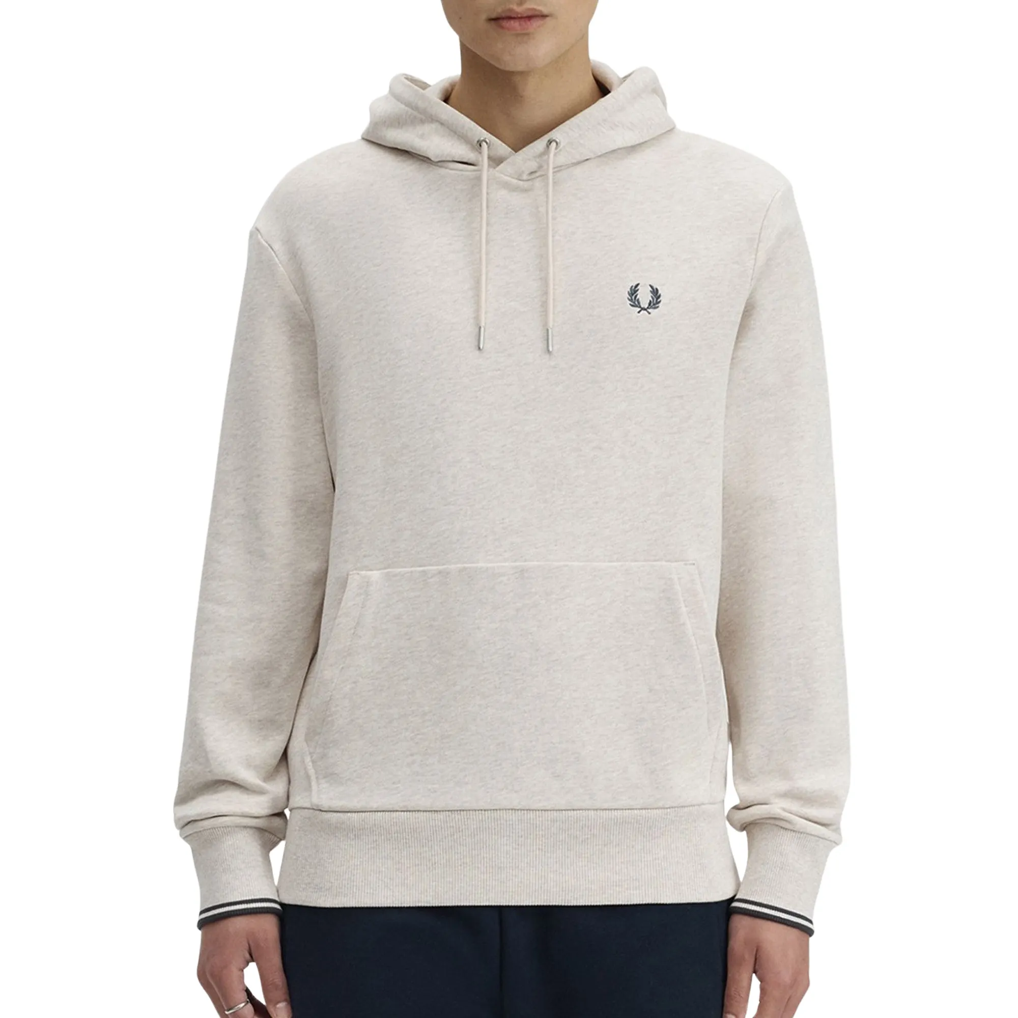美品 FRED PERRY TIPPED HOODED SWEATSHIRT L Fred Perry Tipped Hoodie Heren | PlutoSport